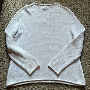 Eileen Fisher White Turtleneck Sweater